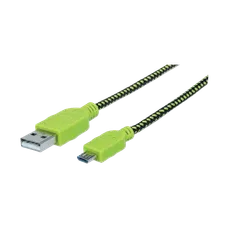 CABLE USB-A/USB MIC-B 352772 1MT VERDE/NEGRO
