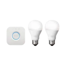 IOT PHILIPS KIT 2 FOCO BLANCO + BRIGDE HUE 220V 9W A60 E27