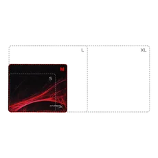 MOUSEPAD GAMER HYPERX HX-MPFS-S-M FURY S PRO SPEED MEDIANO NEGRO/ROJO
