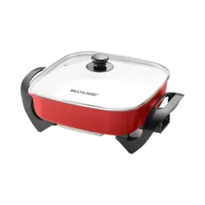 OLLA ELECTRICA CUADRADA MULTILASER CE113 1200W 220V CERAMICO ROJO