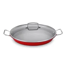 Paellera con tapa de vidrio Cuisinart ASP-38CR - 38 cm Rojo