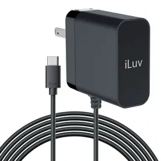 Cargador de pared iLuv con cable USB-C IAD545CULBK