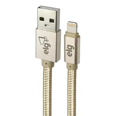 Cable ELG Nylon USB a Lightning L810BS - 1 Metro