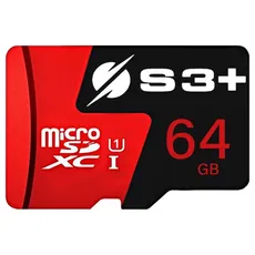 Tarjeta microSD de 64GB S3+ S3SDC10U1/64GB UHS-I Class10