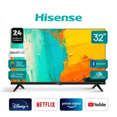 Televisor Hisense LED de 32" Smart TV HD con Wi-Fi/Bluetooth/Android 32A4H (2022)