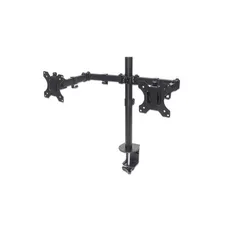 SOPORTE PARA 2 MONITORES MANHATTAN 461528 13" A 32" 8KG INCL 45°/GIRO 180° NEGRO