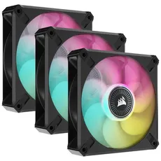 Kit de tres ventiladores con iCUE Lighting Node CORE Corsair PWM de levitación magnética iCUE ML120 RGB ELITE Premium de 120 mm