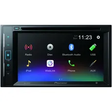 Reproductor DVD Automotriz Pioneer Pantalla de 6.2" con Bluetooth USB AVH-A245BT