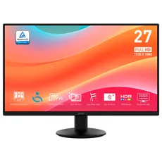 MONITOR 27" MSI PRO MP272L FHD/IPS/100HZ/HDMI/DP/NEGRO/9S6-3PD6CT-004