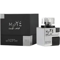 Perfume Lattafa 24 Carat White Gold Eau de Parfum Unisex - 100ML