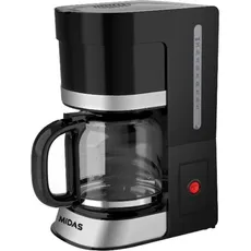 CAFETERA MIDAS MD-GOTEO12 800W 12 TAZAS - NEGRO C/INOX 