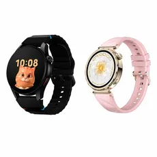 Combo Amistad RELOJ SMARTWATCH FTXAM35-RG 42MM ROSE +  RELOJ SMARTWATCH FTX FTXG12-BB 48MM NEGRO