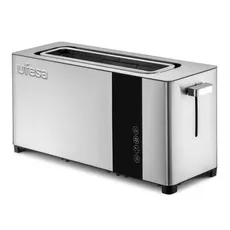 Tostadora Ufesa Plus Delux 1050 W de Ranura Larga Acero Inoxidable y Negro
