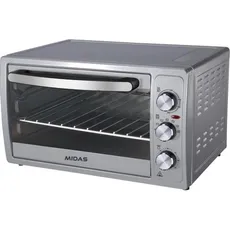 Horno Eléctrico Midas MD-HE50SC 50 Litros Convección 2000W Gris Oscuro con Luz Interior  