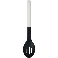 Cuchara ranurada KitchenAid KHA004OHPNG flexible de nailon con mango suave - Blanco