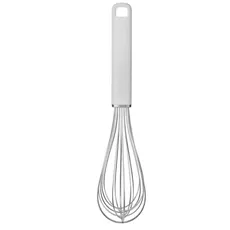 Batidor de huevos manual KitchenAid KHA060OHPNG profesional de acero inoxidable 31cm - Blanco