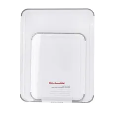 Set de 2 Tablas de Corte Antideslizantes KitchenAid KEG710NOSMGA de Polipropileno – Blanco