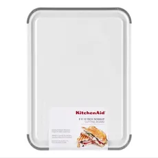 Tabla de Corte Clásica Antideslizante KitchenAid KEG701NOSMGA de Polipropileno 25 x 20 cm – Blanco