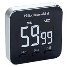 Temporizador Digital Magnético KitchenAid KQ900G con Pantalla LCD de 4 cm – Negro