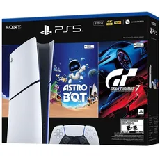 Consola Sony PlayStation 5 PS5 Slim Digital  + Gran Turismo 7 + Astro Bot  CFI-2115B01X
