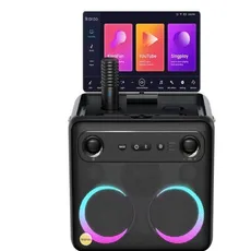 Parlante de Karaoke Joog Break X2 300W Pantalla 10,1" 2x Micrófonos inalámbricos