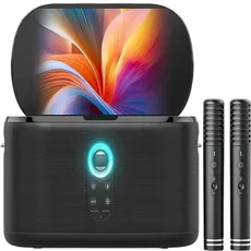 Parlante de Karaoke Joog Shell S1 280W Pantalla 10,1" 2x Micrófonos inalámbricos