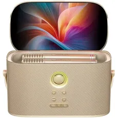 Parlante de Karaoke Joog Shell S2 140W Pantalla 8" 2x Micrófonos inalámbricos