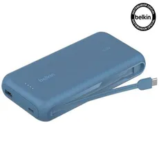 Cargador portátil belkin boostcharge 20k 20000mah con cable usb-c integrado 30w