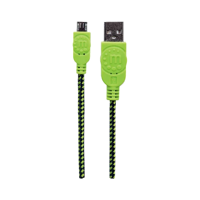 CABLE USB-A/USB MIC-B 352772 1MT VERDE/NEGRO