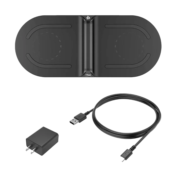 CARGADOR INALAMRICO HYPERX HX-CPBS-A CHARGEPLAY BASE W. QI 15W/USB/NEGRO