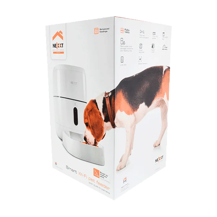 DISPENSADOR DE COMIDA NEXXT WIFI NHA-P610 CAM/SENSOR MOVIMIENTO