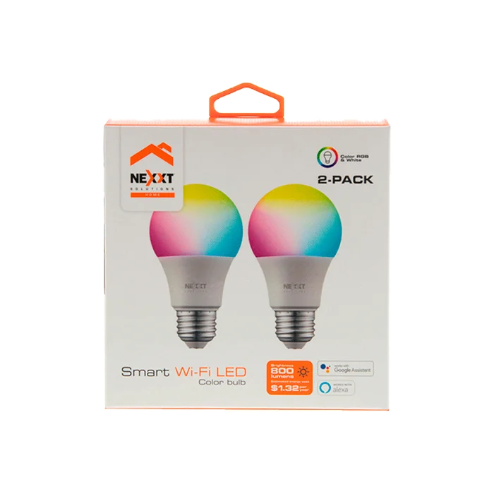 FOCO IOT NEXXT KIT DE 2 COLOR 110V 9W A19 E26/27 NHB-C110