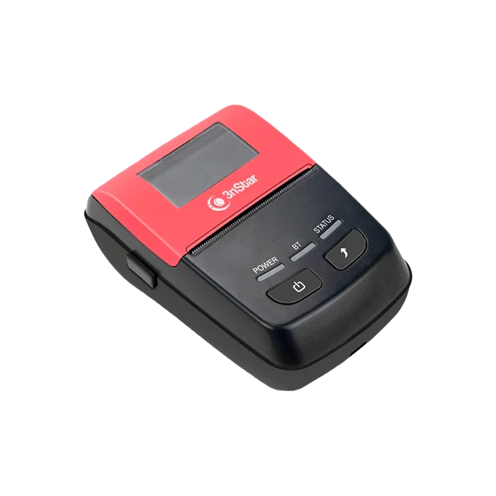 IMPRESORA 3NSTAR TERMICA PPT205BT USB/BT/PORTAT 2" NEGRO C/ROJO