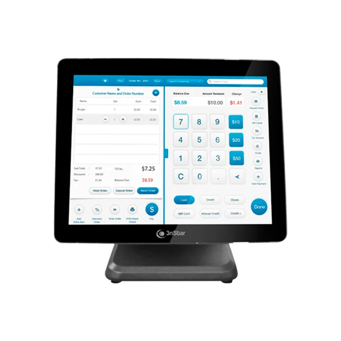 POS TOUCH 3NSTAR AIO PTE0105W INTEL J1900 4GB/120GBSSD/SIN OS ENTERPRI