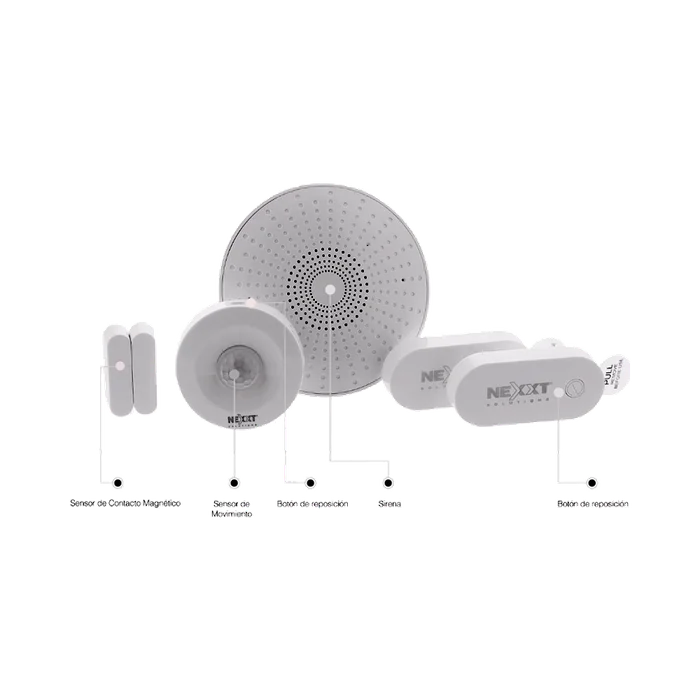SENSOR INTELIGENTE WIFI KIT MOV/SIRENA AHBWPMO4U1 NEXXT IOT
