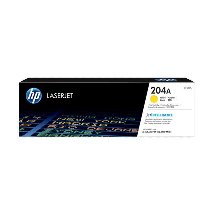 TONER HP 204A AMARILLO CF512A M154/MFP M180/MFP M181