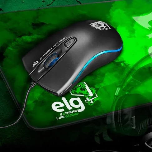 Mouse Gaming ELG Dragon War 2400DPI Ajustable/4 Botones