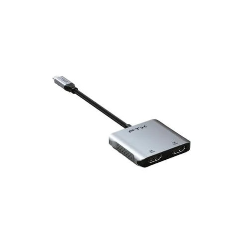 ADAPTADOR USB-C - 2 HDMI/USB-C/USB-A FTX-CM2H8K-AG 8K/60HZ/100W