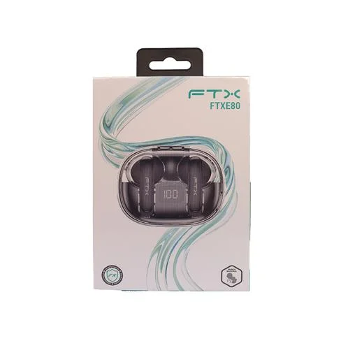 AURICULAR CON MICROFONO FTX E80-BK BT/MIC/ENC/TOUCH/IPX6