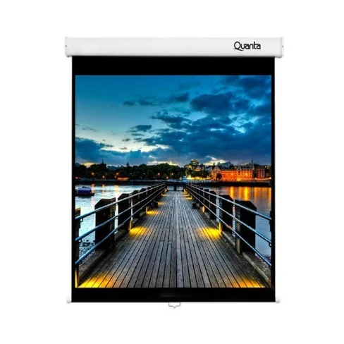 Pantalla de Proyección Manual Quanta de 120" con Cierre Automático de Pared/Techo QTTLM120