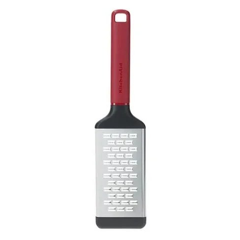 Rallador Zester Grueso KitchenAid KHA320OHEREG de Acero Inoxidable 30 cm – Rojo Imperial