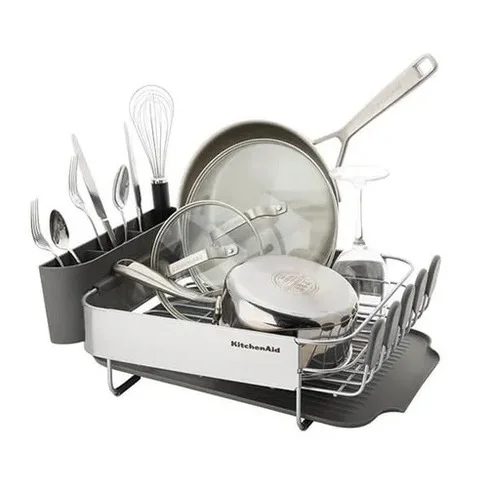 Escurridor de Platos Compacto KitchenAid KEG895BXCGA 40,8 x 32 cm – Gris