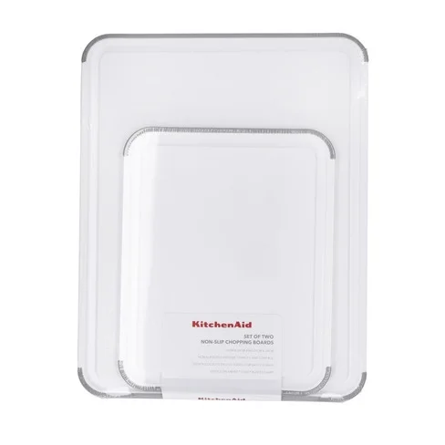 Set de 2 Tablas de Corte Antideslizantes KitchenAid KEG710NOSMGA de Polipropileno – Blanco