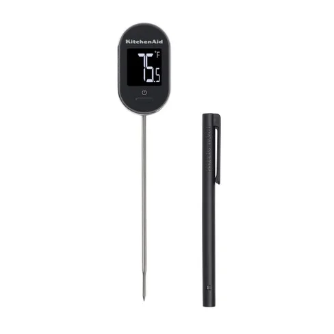 Termómetro Digital Instantáneo KitchenAid KQ904G con Sonda Pivotante – Negro