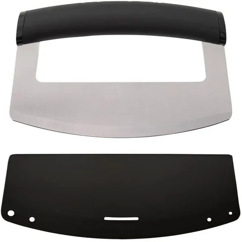 Cuchillo Mezzaluna KitchenAid KQG173OHOBE 15 cm de Acero Inoxidable – Negro