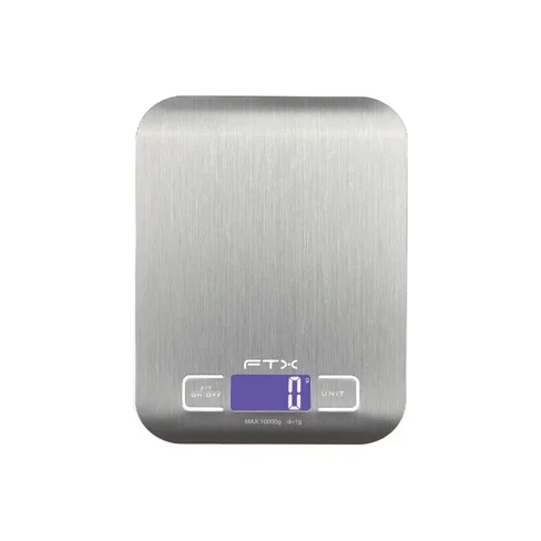BALANZA DE COCINA FTX DIGITAL 10KG PLANA GRIS KS-101