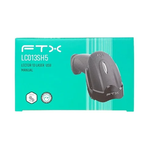 LECTOR FTX LC013SH5 1D LASER USB MANUAL S/BASE NEGRO