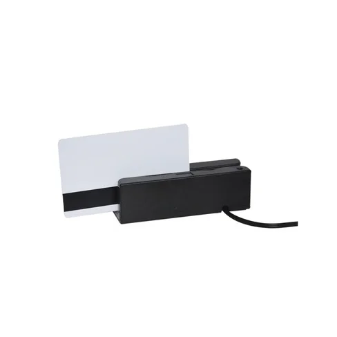 LECTOR DE TARJETA FTX USB BANDA MAGNETICA BIDIRECCIONAL MCR-100 NEGRO