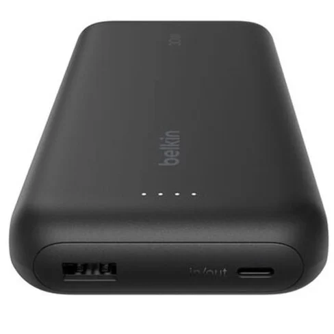 Cargador portátil belkin boostcharge 20k 20000mah con cable usb-c integrado 30w