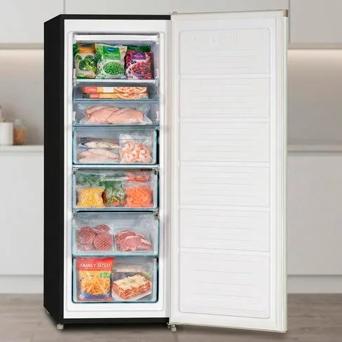 Congelador Consumer vertical 250 L Negro